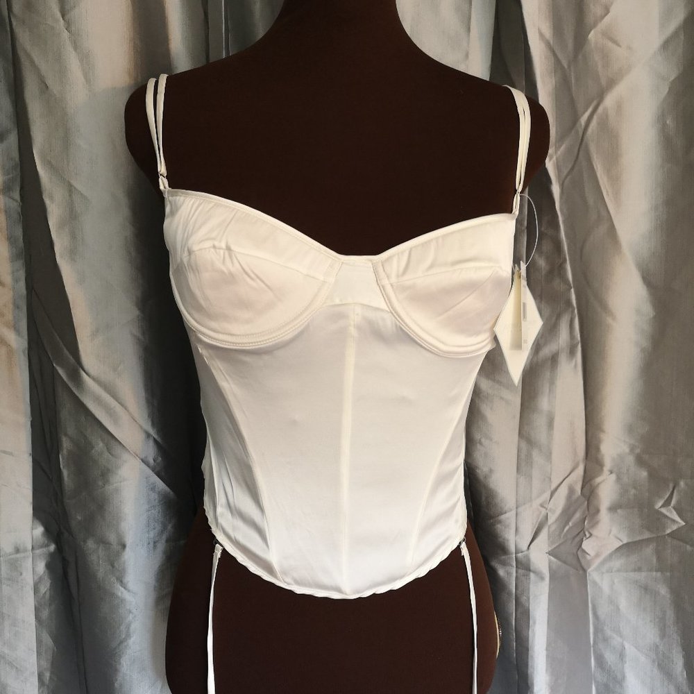 Silk corset-backed camisole Size M